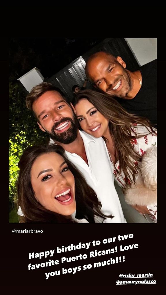 Eva Longoria felicitó a Ricky Martin por su cumpleaños.