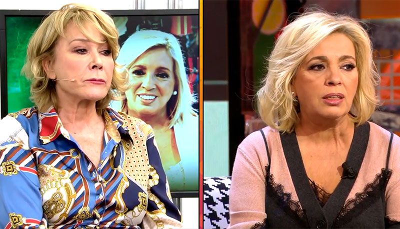 Mila Ximenez y Carmen Borrego en una pantalla partida 