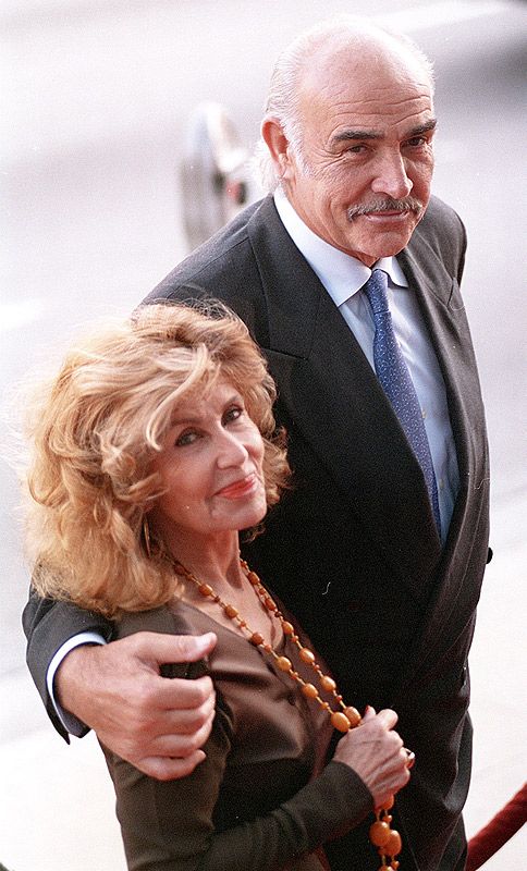 Sean Connery y su mujer Micheline