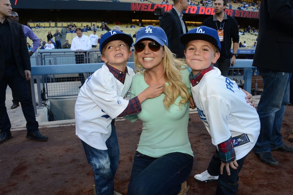 Britney con sus hijos Jayden y Sean