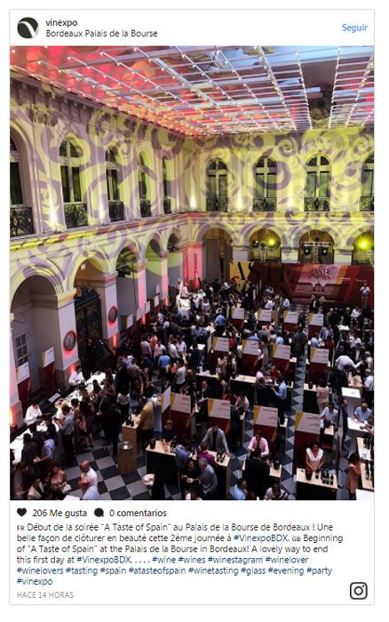 Más de 100 bodegas españolas estuvieron presentes en 'A taste of Spain', la fiesta que 'Vinexpo' rindió anoche a los vinos de nuestro país. 
