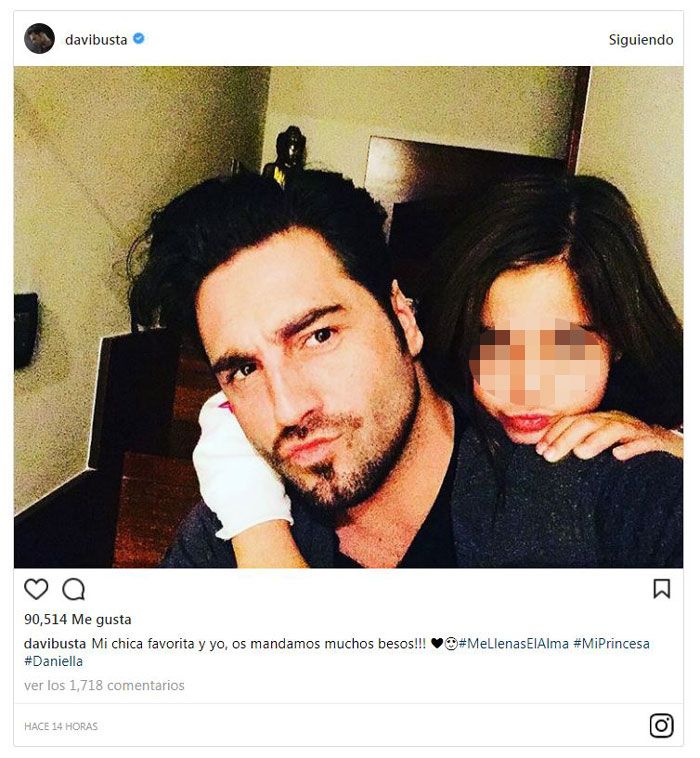 David Bustamante con su hija Daniella