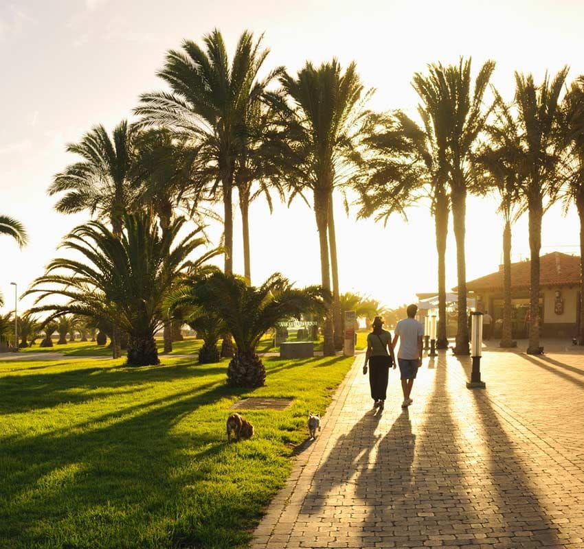 Paseo junto al faro de Maspalomas, Gran Canaria