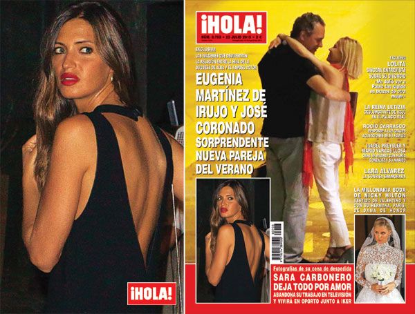 La revista ¡HOLA! publica esta semana las imágenes de la despedida que Sara Carbonero organizó antes de marcharse a Oporto con Iker Casillas y su hijo, Martín
