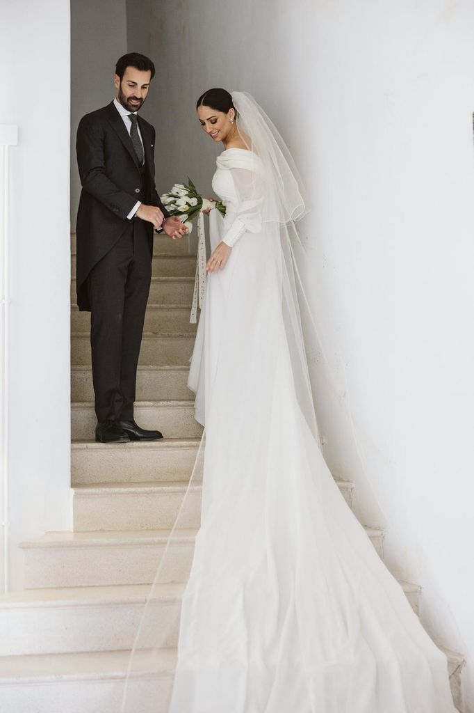 Vestido de novia de Cristina Calatrava creado por Alex Vidal