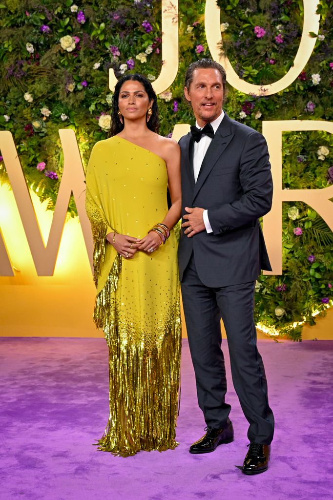 Camila Alves y Matthew McConaughey en la edición 2025 de los Joy Awards en Riyadh, Arabia Saudita