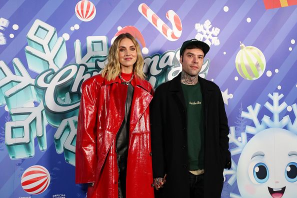 Chiara Ferragni y Fedez en la inauguración de A Christmas Magic, el parque navideño más grande de Italia en Allianz Mico en CityLife