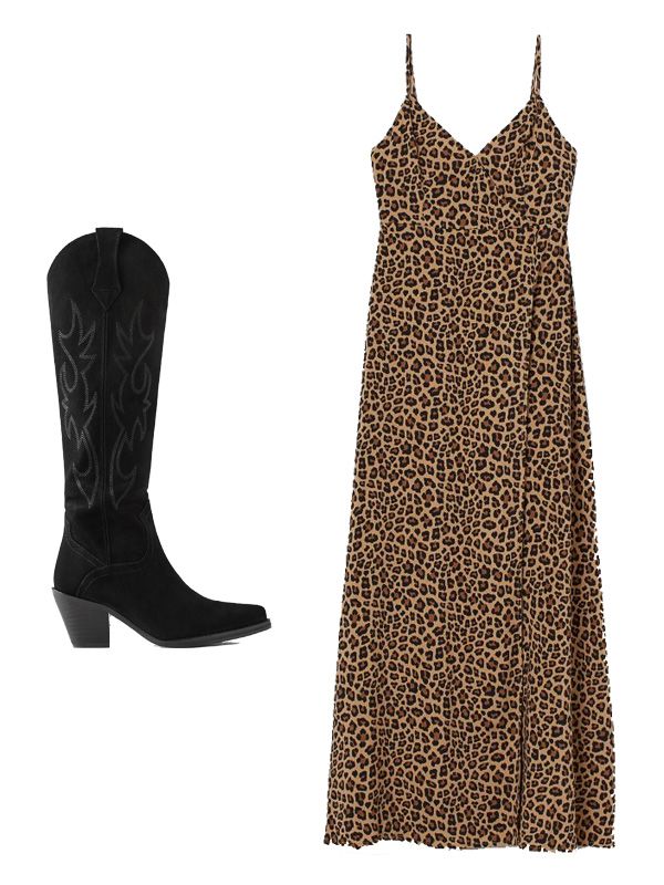 vestido leopardo