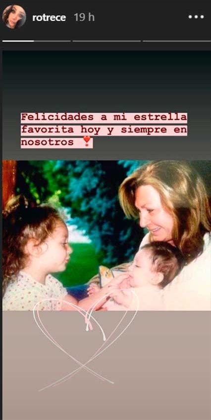 Rocío Flores felicita a su abuela en Instagram