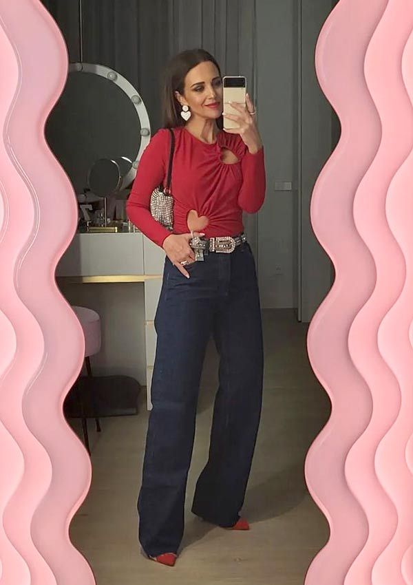 Paula Echevarría con look de Zara