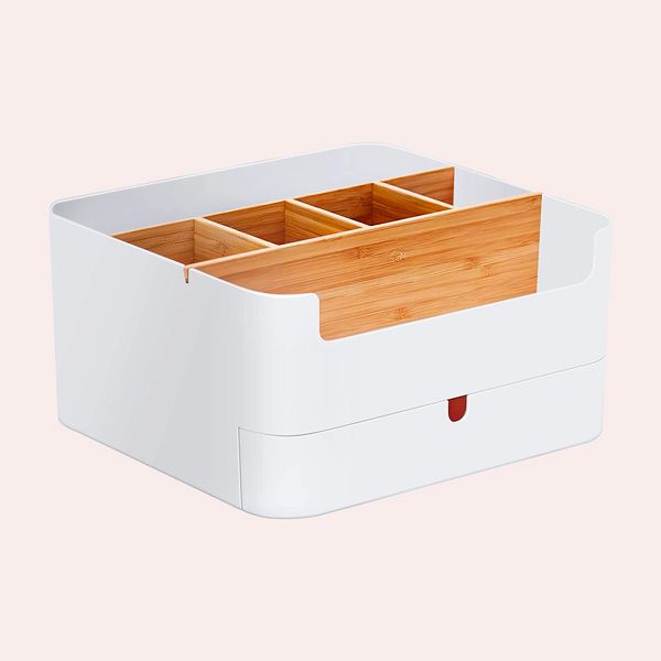 organizador blanco madera