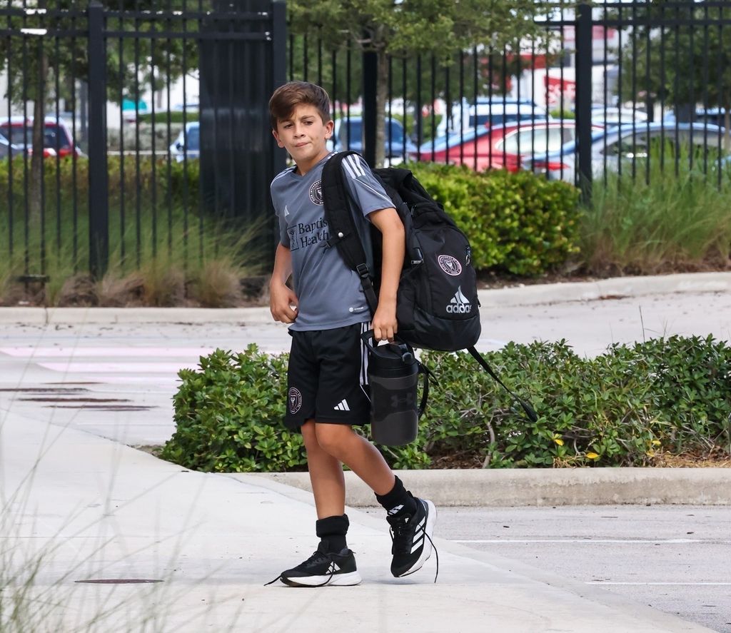 Thiago, junto a su hermano Mateo, ingresó a la Inter Miami Academy el año pasado.