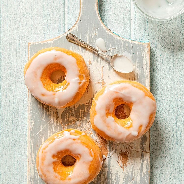 Donuts glaseados caseros