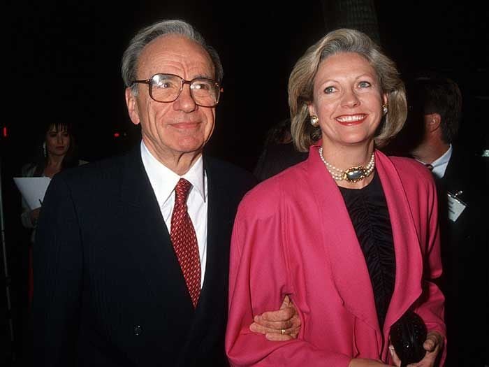 Rupert Murdoch y Anna Torv