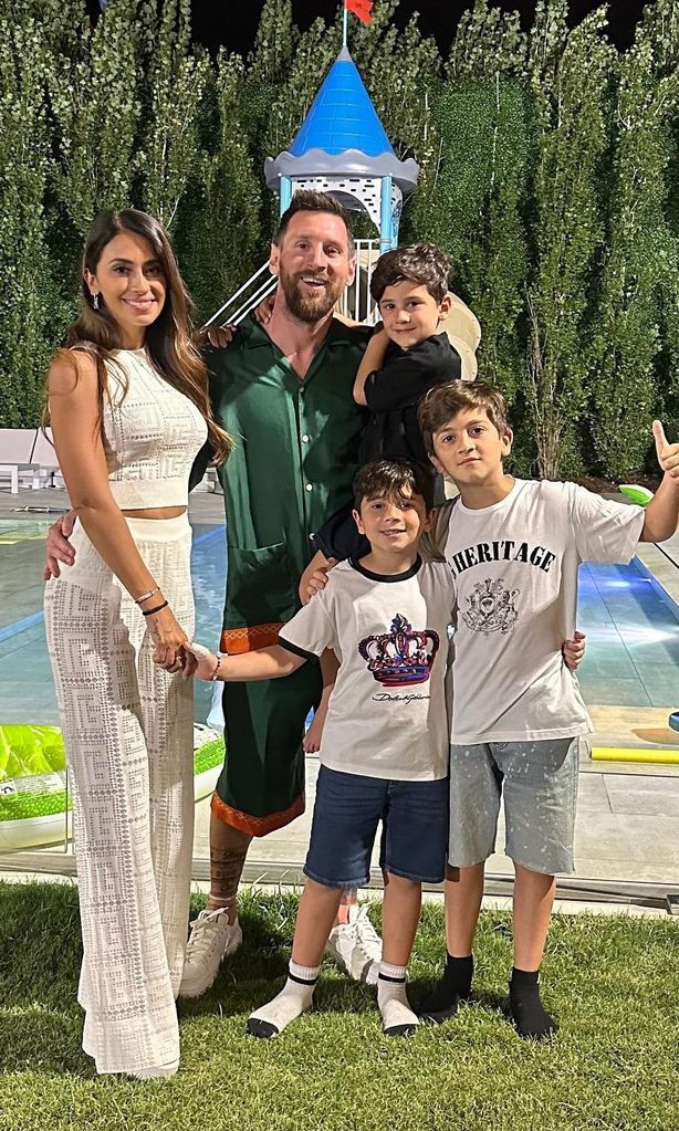 Lionel Messi, Antonela Roccuzzo y su familia