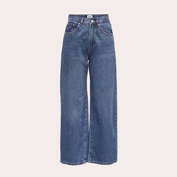 Pantalones vaqueros anchos de talle alto Wide fit Jeans de Only