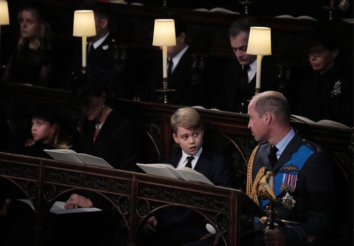 George de Gales con su padre, el príncipe Guillermo