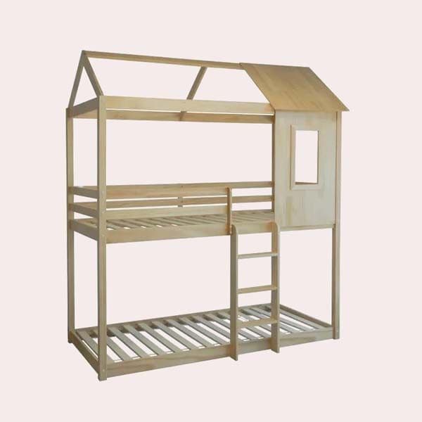 Montessori Pine Wood Bunk Bed by Leroy Merlin