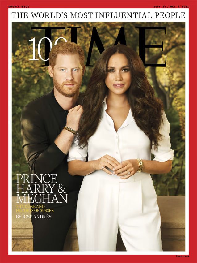 El príncipe Harry y Meghan en la portada de la revista Time