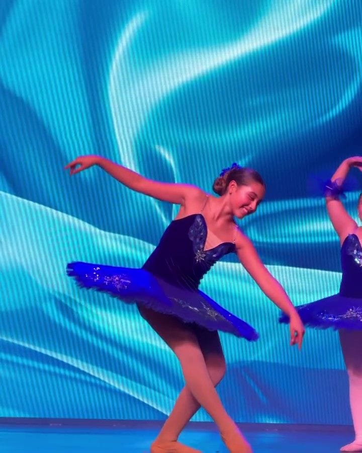 Salomé lució hermosa bailando ballet.