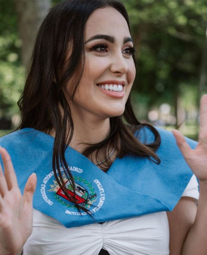 Ivana Rodríguez en su graduación