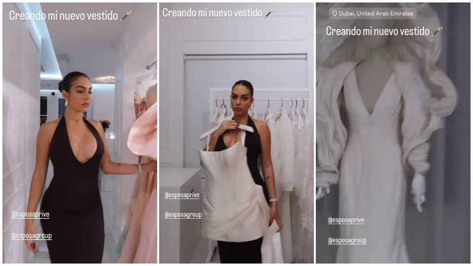 Georgina Rodríguez en una exclusiva boutique en Dubai