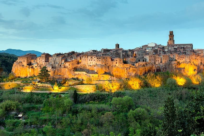 Pitigliano, un bello pueblo de la Toscana, Italia