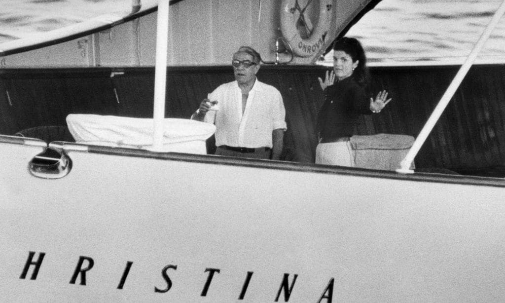 Aristóteles Onassis y Jacqueline Kennedy