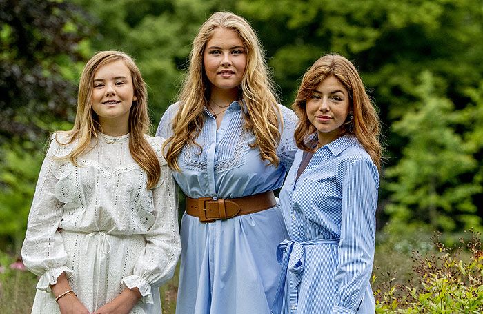 Alexia de Holanda con sus hermanas Amalia y Ariane