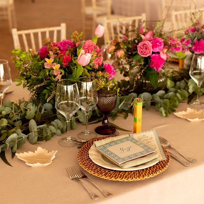 Centros de flores de boda