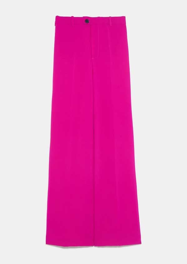 pantalon rosa zara