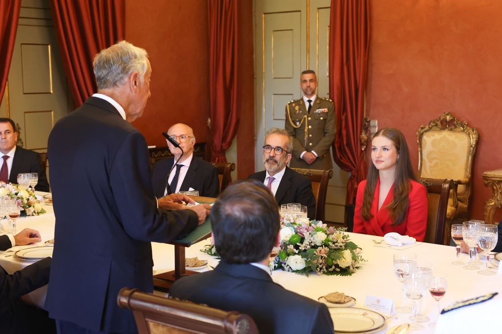 Almuerzo ofrecido por el presidente de la República Portuguesa, Marcelo Rebelo de Sousa, en honor a la Princesa de Asturias