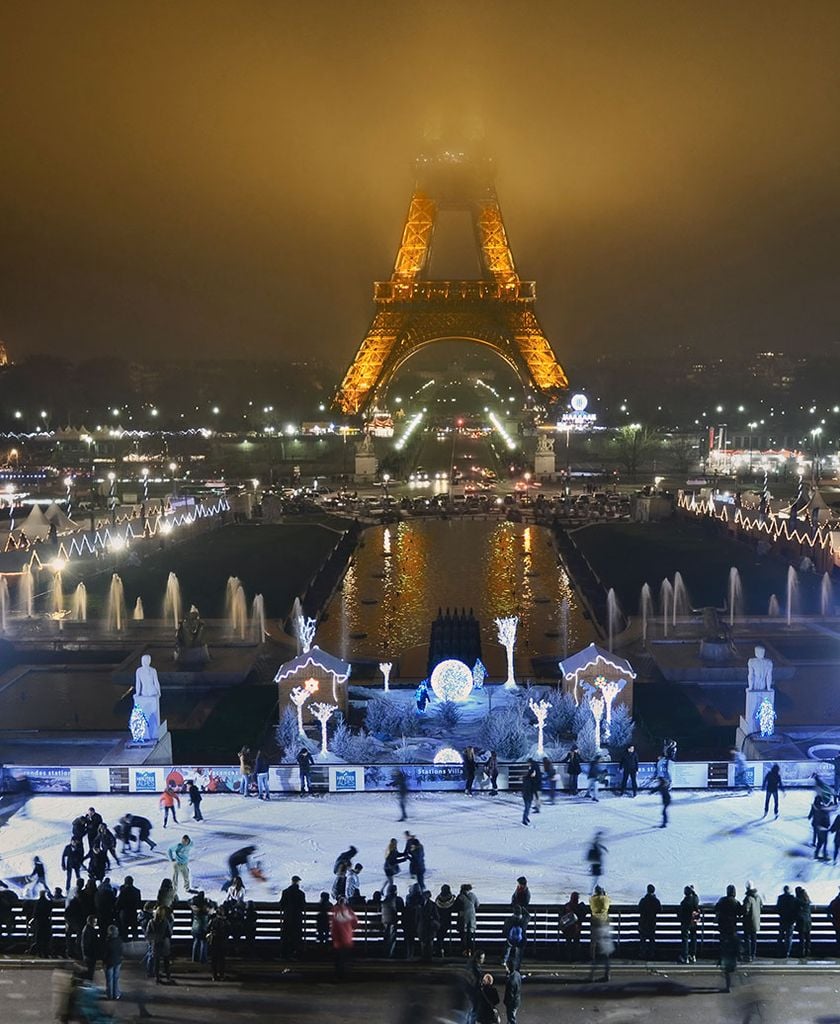 paris invierno navidad