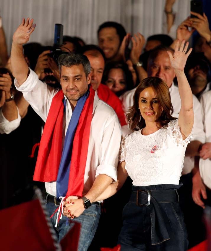 Silvana López Moreira y Mario Abdo