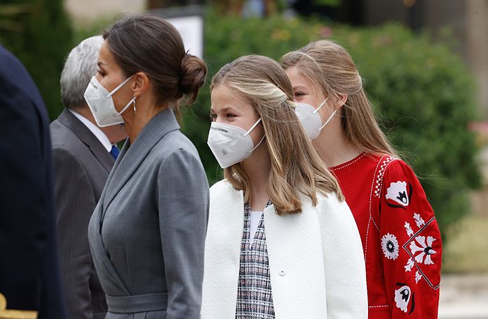 Reina Letizia con sus hijas