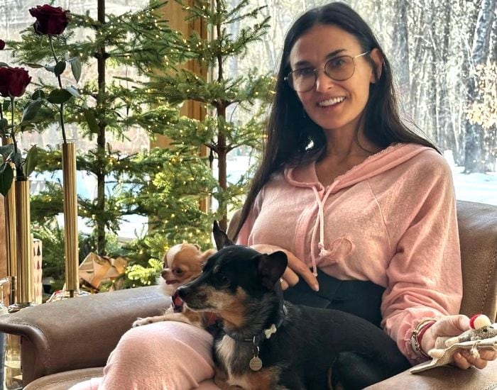 Fiesta de pijamas de la familia de Demi Moore