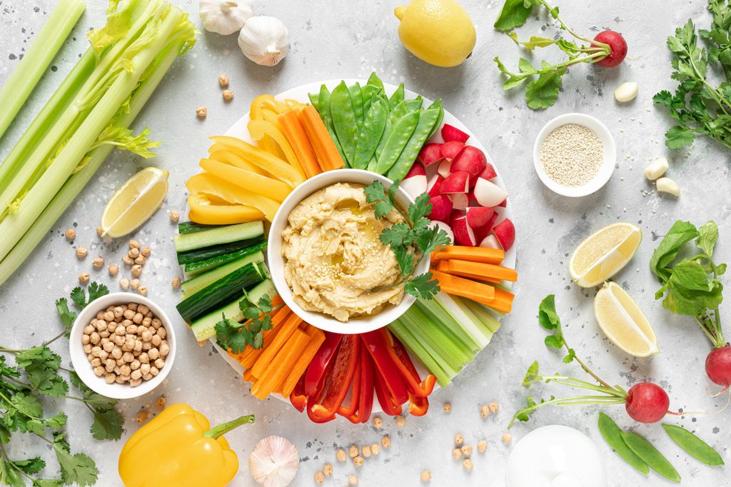 Hummus con crudités