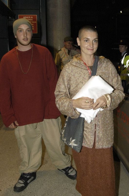 Sinéad O'Connor y su hijo