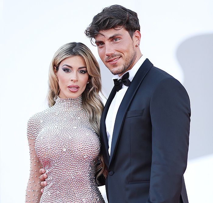 Oriana Marzoli y su novio, Daniele Dal Moro, en el Festival de Venecia