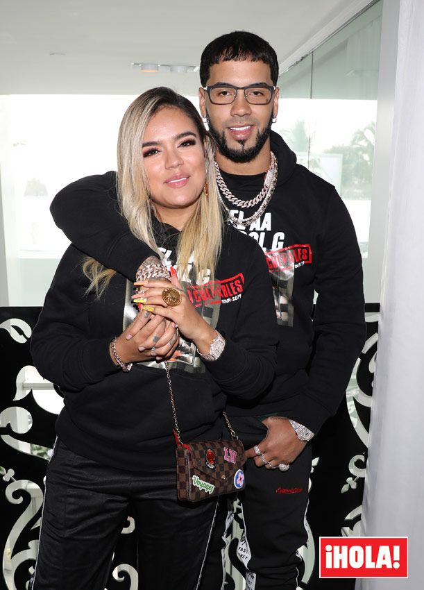 Karol G con su ex Anuel AA