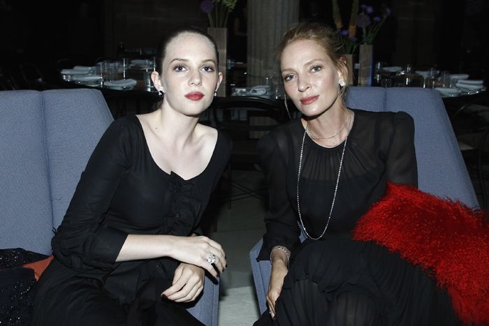 Uma Thurman y su hija Maya en 2018