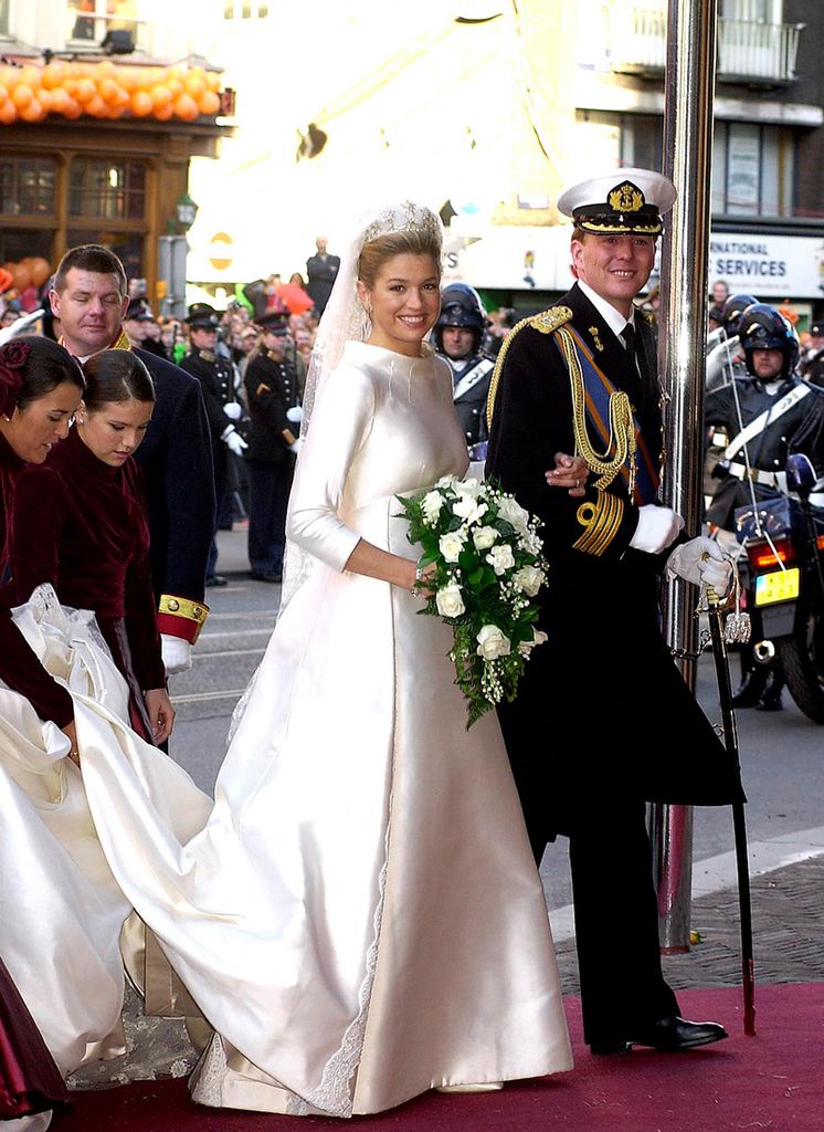 La espectacular historia del vestido de novia de Máxima de Holanda hace 22 años