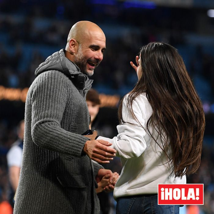 Pep Guardiola con su hija María