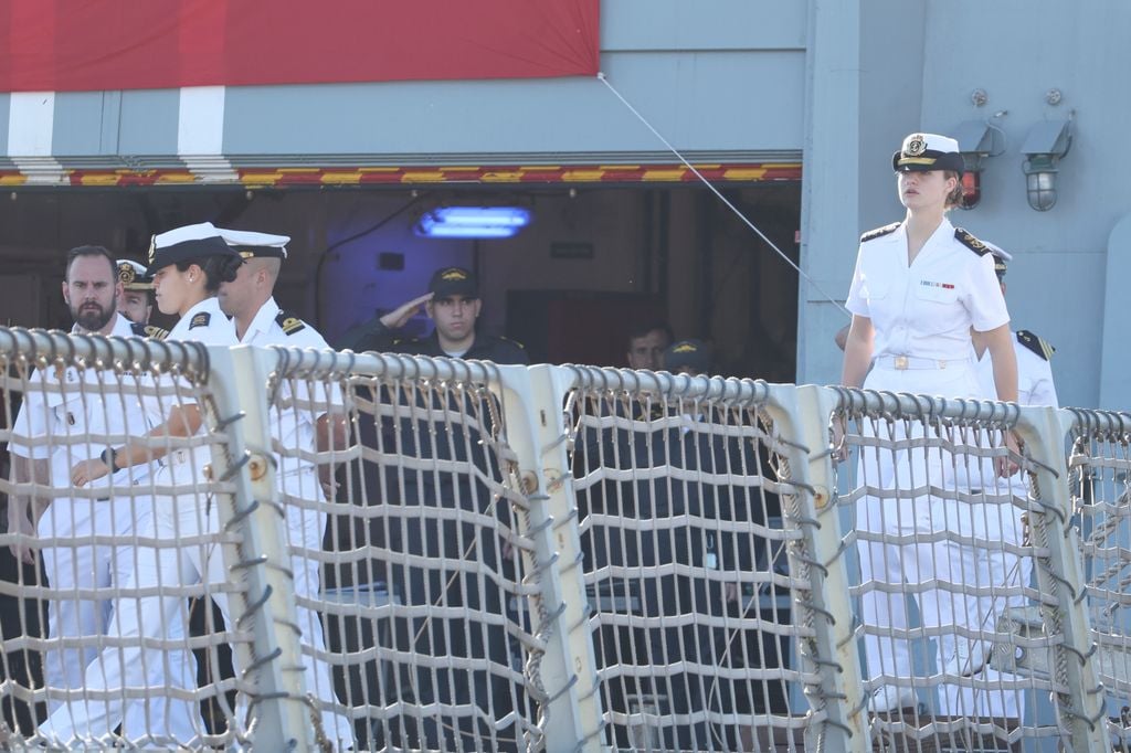 La princesa Leonor llega a Gran Canaria a bordo de Elcano 