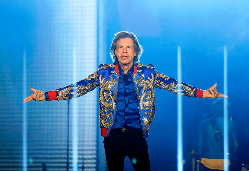 Mick Jagger. Concierto de los Rolling Stones en Las Vegas 2021. 