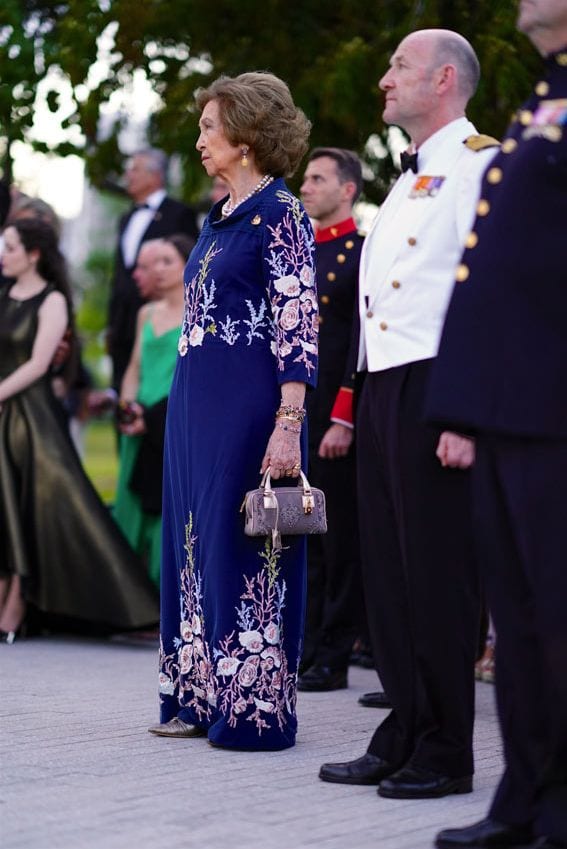 Doña Letizia en un acto del barco Juan Sebastián Elcano