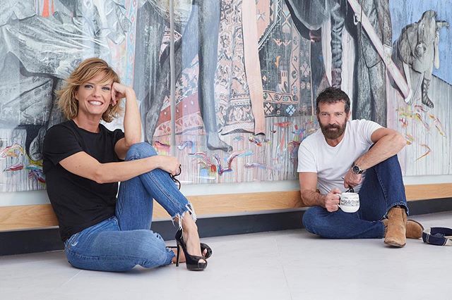 María Casado y Antonio Banderas