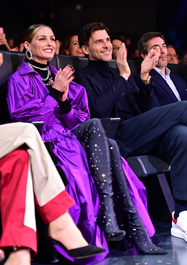 Olivia Palermo en SIMOF 2023 junto a su marido Johannes Huebl