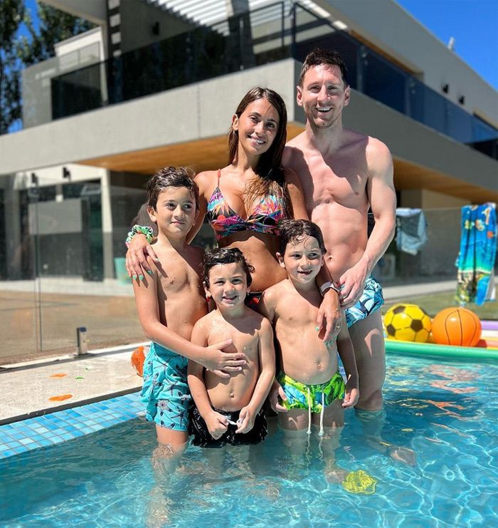 Leo Messi y Antonela Roccuzzo