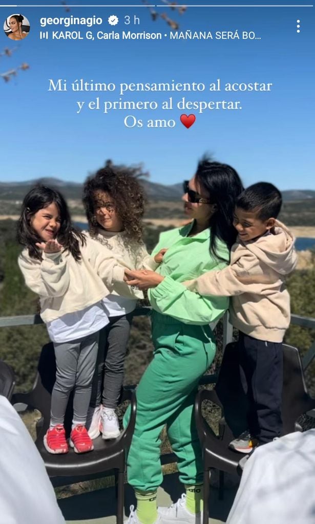 Georgina Rodríguez y sus hijos